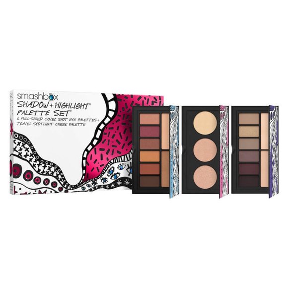 BNIB Sephora Smashbox Trio EyeShadow + Highlight Travel Palette Set - Picture 5 of 7